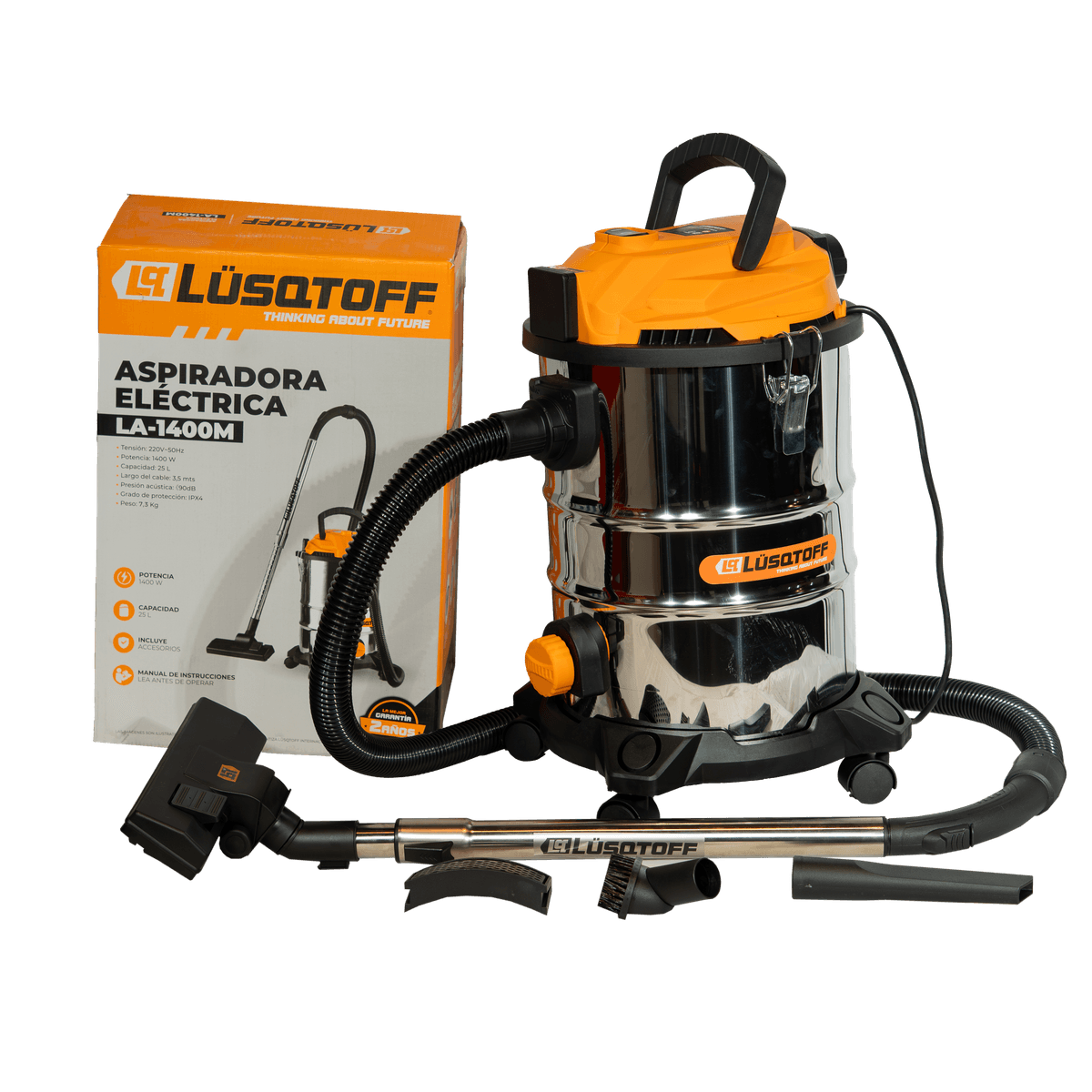 Aspiradora Eléctrica 1400w 25l LA-1400M - Lusqtoff