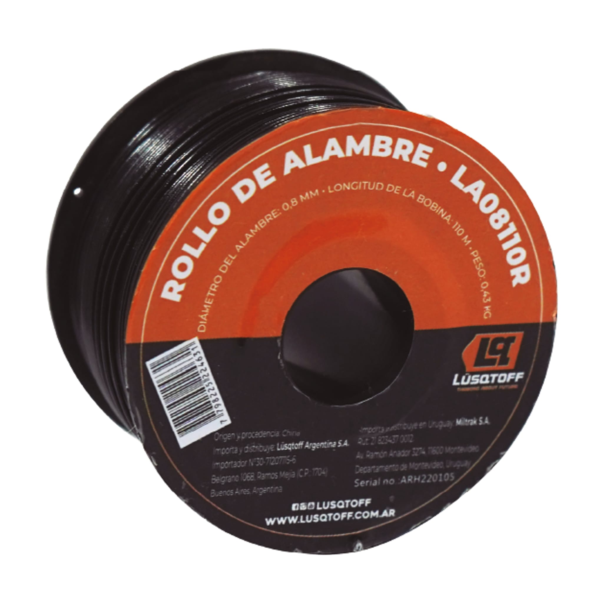 Rollo De Alambre 0.8mm 110m Para Atadora LA08 LA08110R - Lusqtoff
