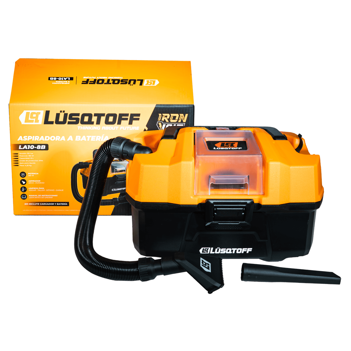 Aspiradora A Batería 18v 10l LA10-8B - Lusqtoff