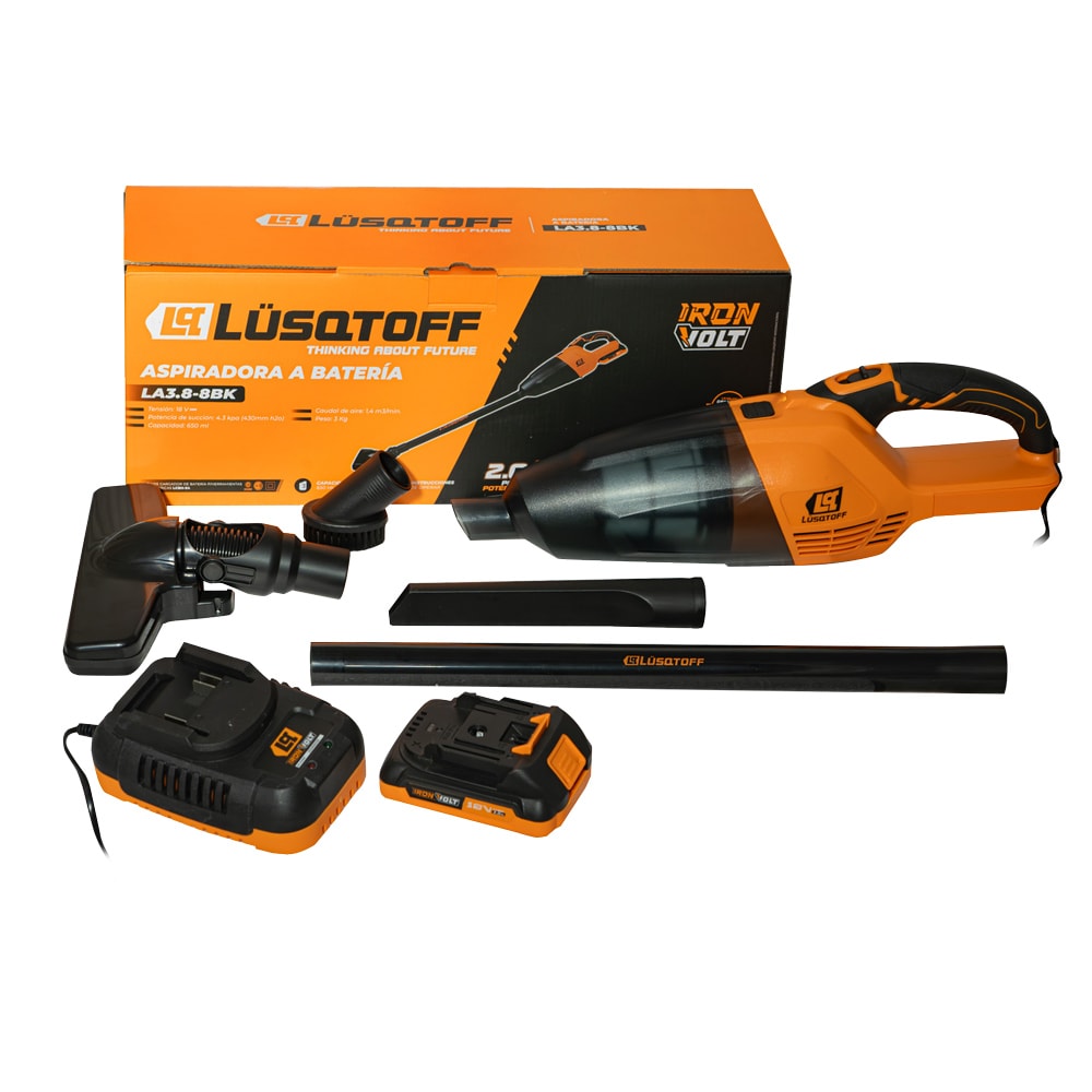 Aspiradora A Batería 18v 650ml LA3.8-8BK - Lusqtoff