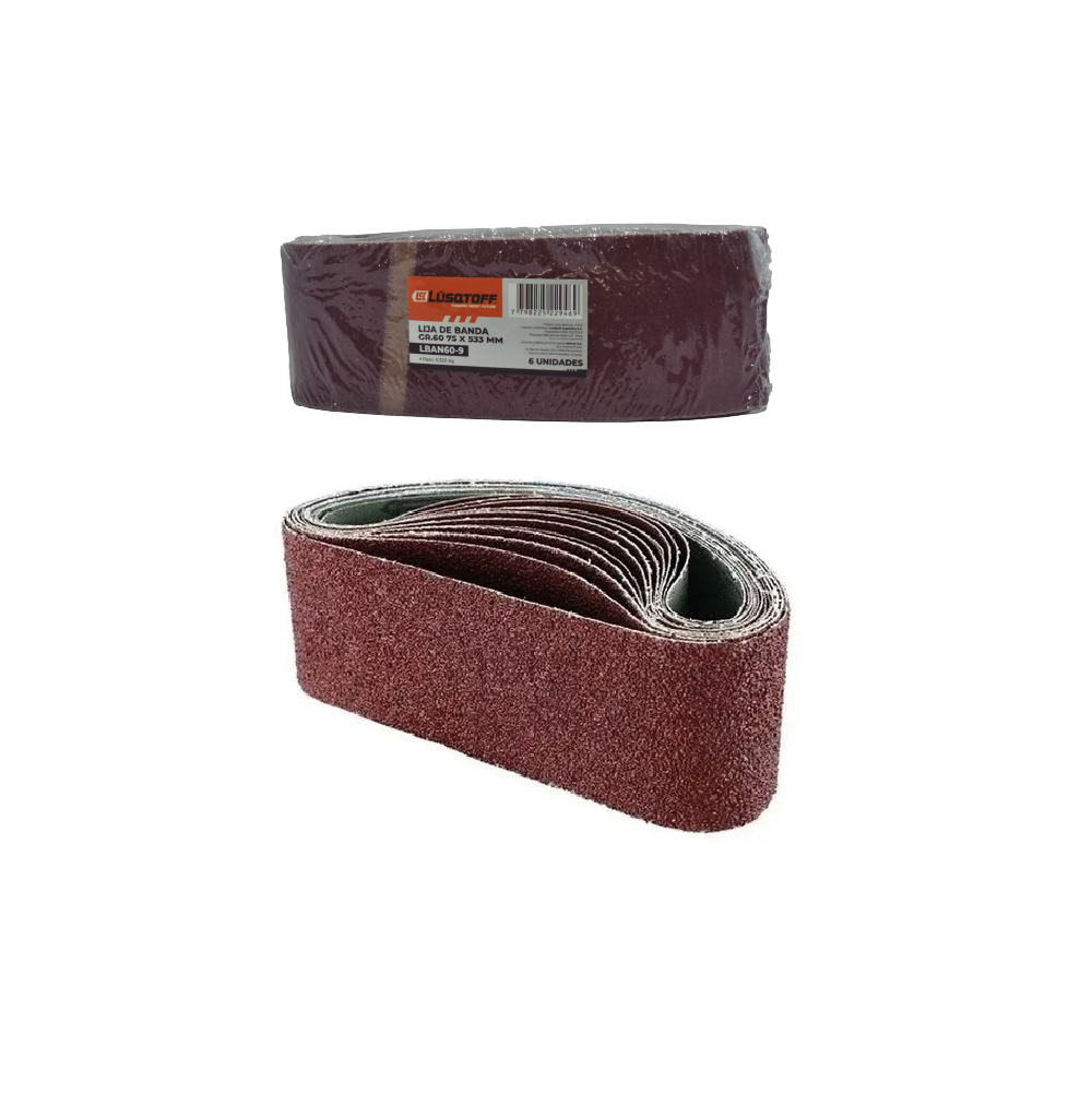 Lija de Banda 75x533mm Grano 60 LBAN60-9 - Lusqtoff