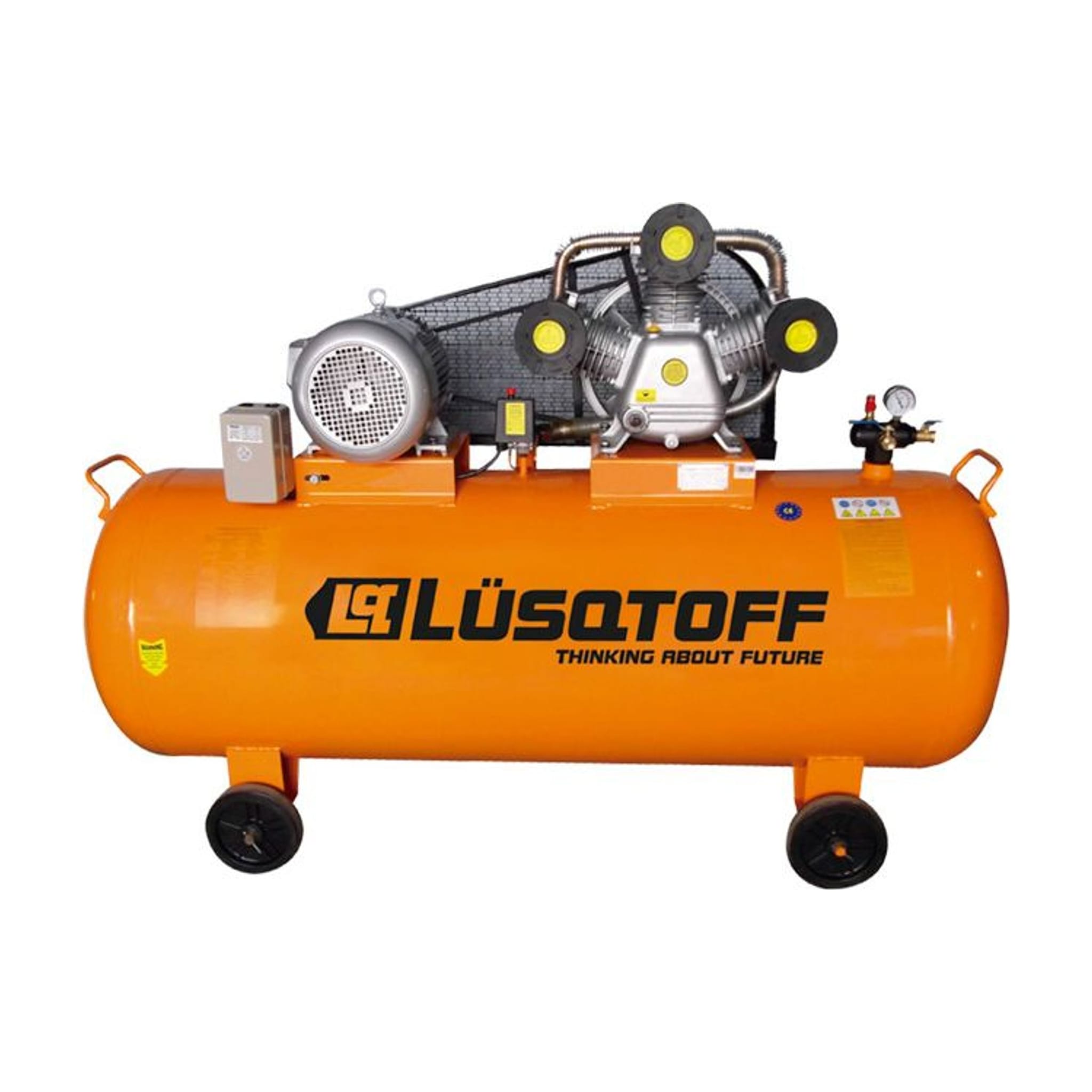 Compresor De Aire Tricilíndrico 10HP 500L A Correa LC-105002 - Lusqtoff