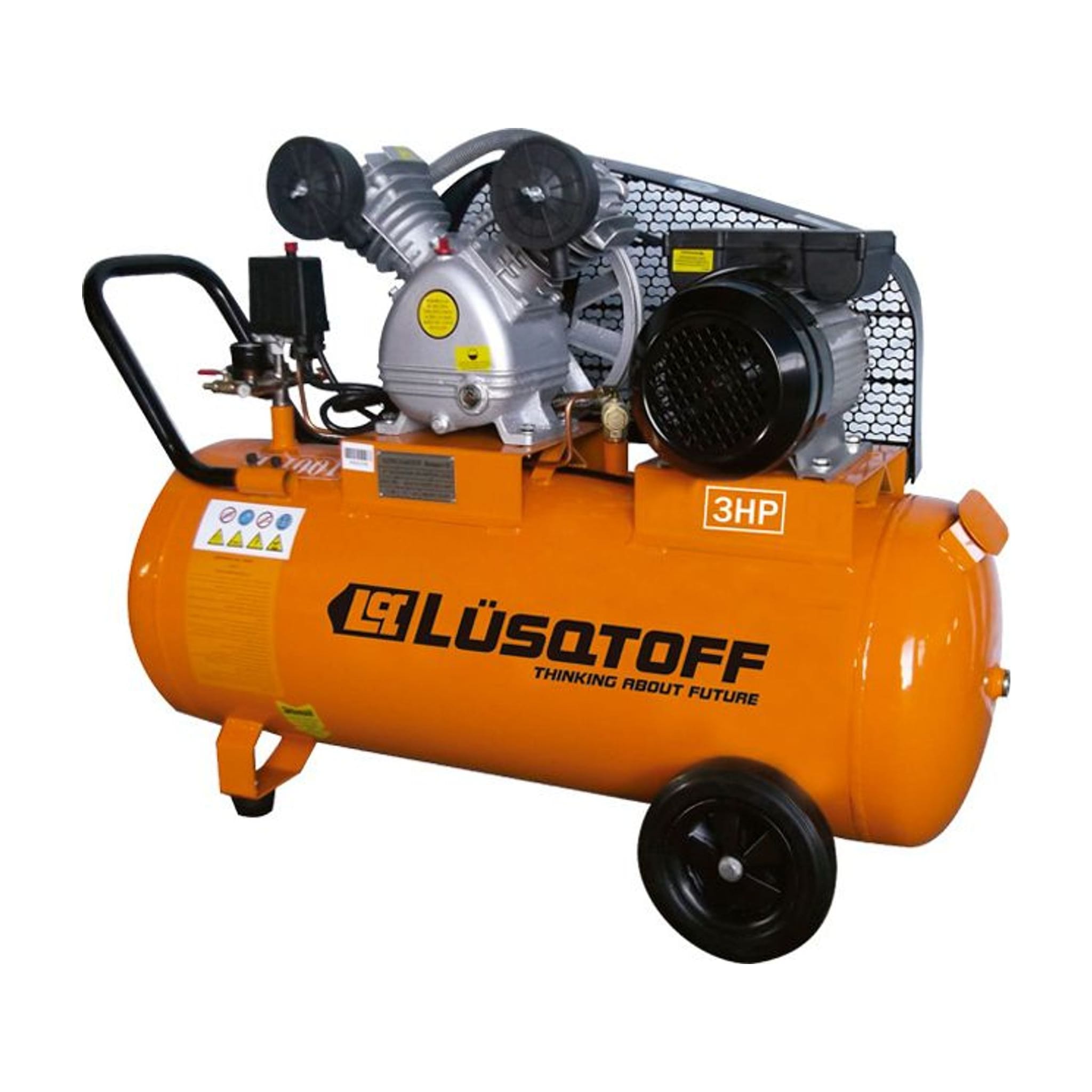 Compresor De Aire Bicilíndrico 3HP 100L A Correa LC-30100 - Lusqtoff