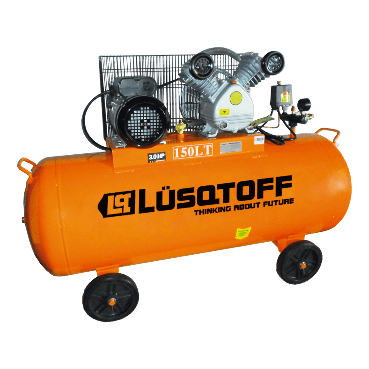 Compresor De Aire Bicilíndrico 3HP 150L Trifásico LC-30150T - Lusqtoff