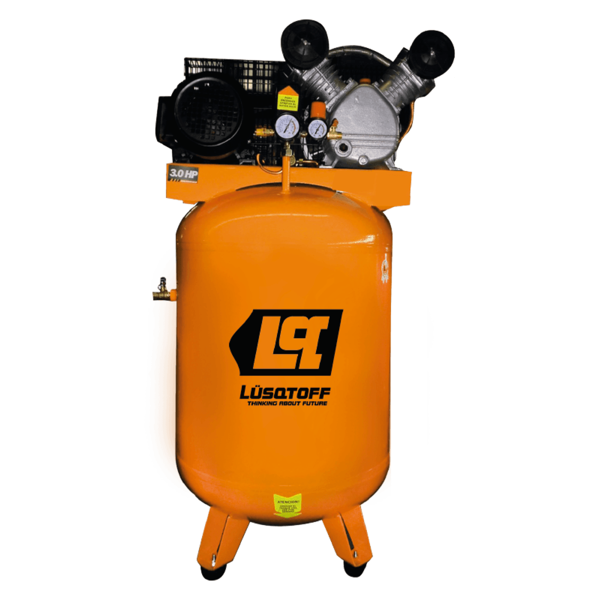 Compresor De Aire Vertical Bicilíndrico 3HP 150L LC-30150V - Lusqtoff