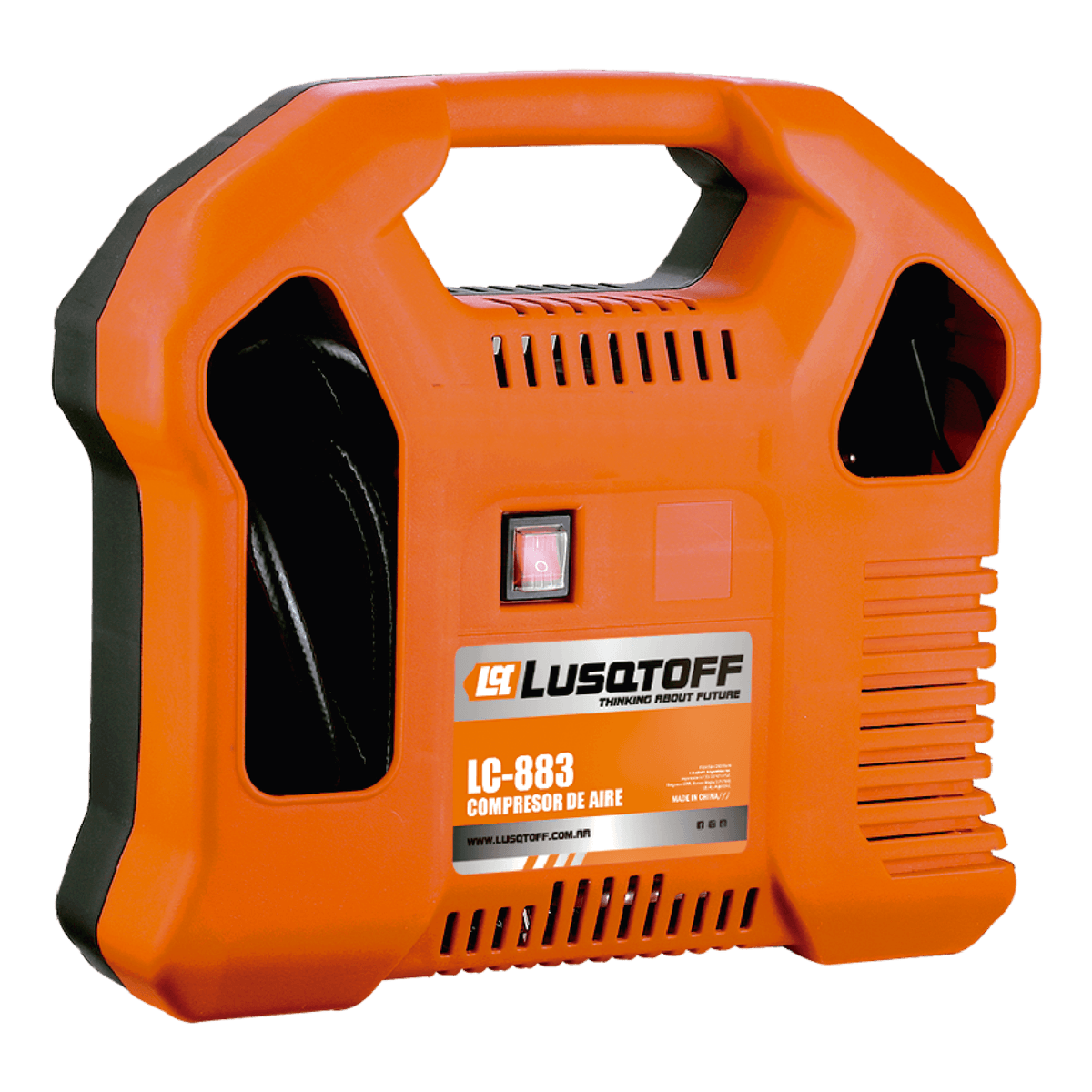 Compresor De Aire Ecológico Sin Aceite 1.5HP 1000W LC-883 - Lusqtoff