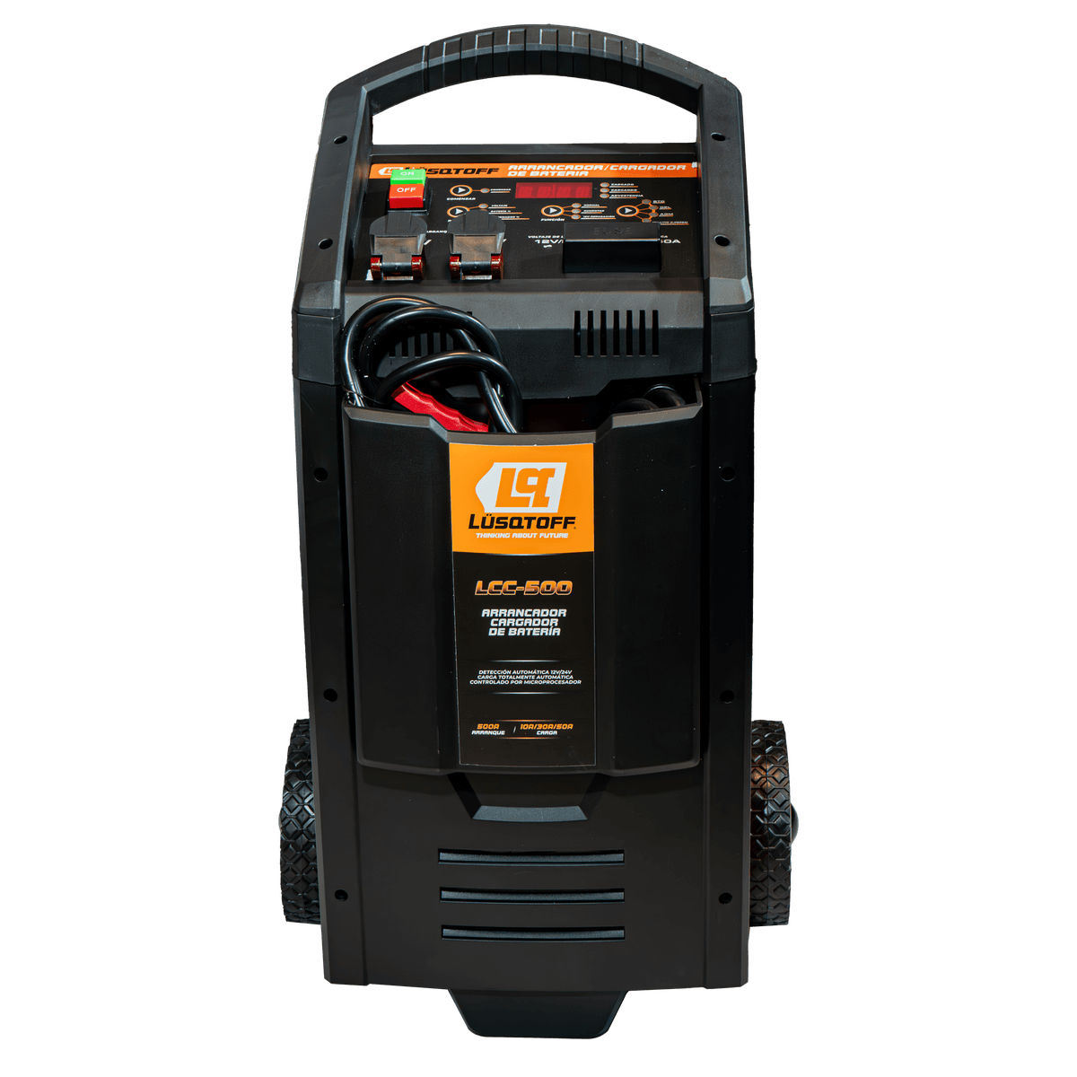Cargador Arrancador Baterías 12/24V 10/30/50A Arranque 500A LCC-500 - Lusqtoff