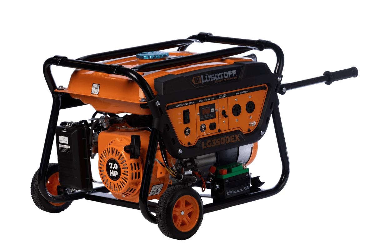 Generador Naftero 4T 3500W 7HP Arranque Eléctrico Monofásico LG3500EX - Lusqtoff