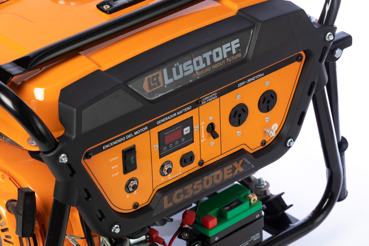 Generador Naftero 4T 3500W 7HP Arranque Eléctrico Monofásico LG3500EX - Lusqtoff