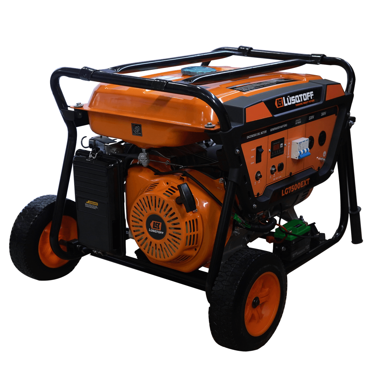 Generador Naftero Trifásico 4 Tiempos 6500W Máxima 380V 15HP Arranque Eléctrico LG7500EXT - Lusqtoff