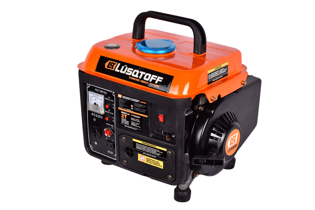 Generador Naftero 2 Tiempos 0.8 KVA Máxima 0.65 KVA Nominal 220V Arranque Manual Tanque 4L LG950P - Lusqtoff