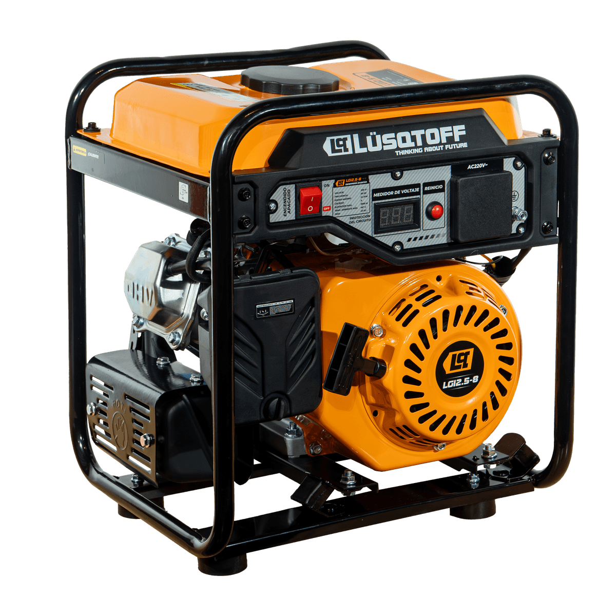 Generador Inverter Naftero 2,5kW Motor 4T OHV 208cc LGI2.5-8 - Lusqtoff