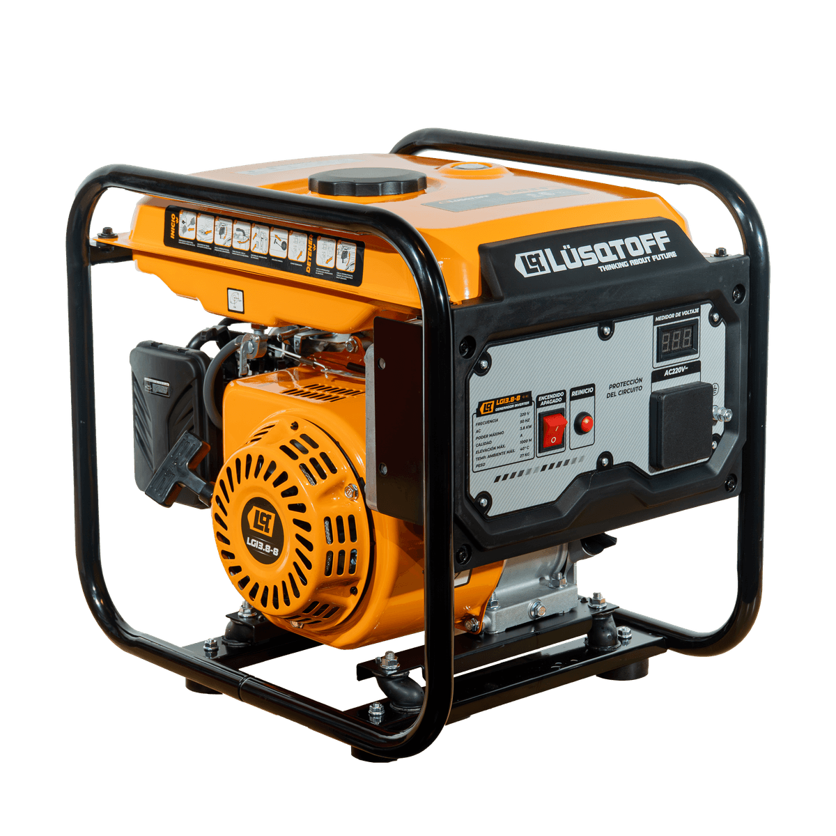 Generador Inverter Naftero 3,8kW Motor 4T OHV 223cc LGI3.8-8 - Lusqtoff
