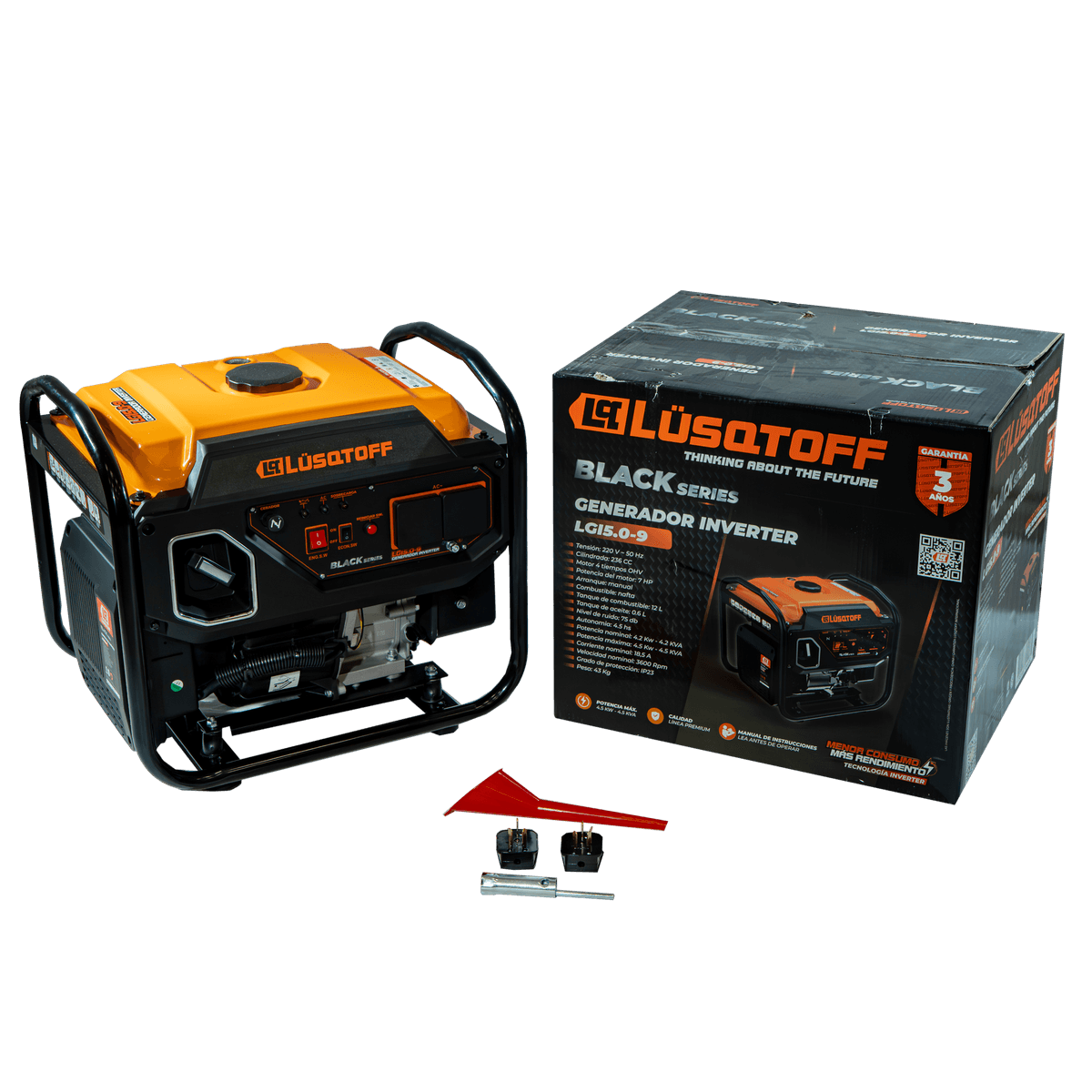 Generador Inverter Naftero 4,5kW Motor 4T OHV 236cc LGI5.0-9 - Lusqtoff
