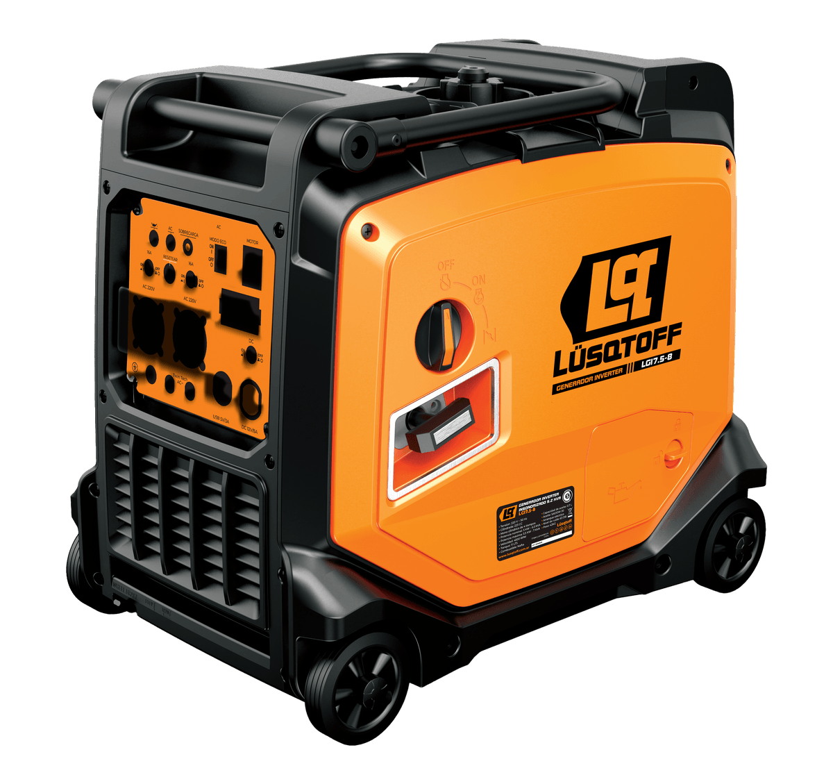 Generador Inverter Insonorizado Naftero 5,5KVA Motor 4T 223cc LGI7.5-8 - Lusqtoff