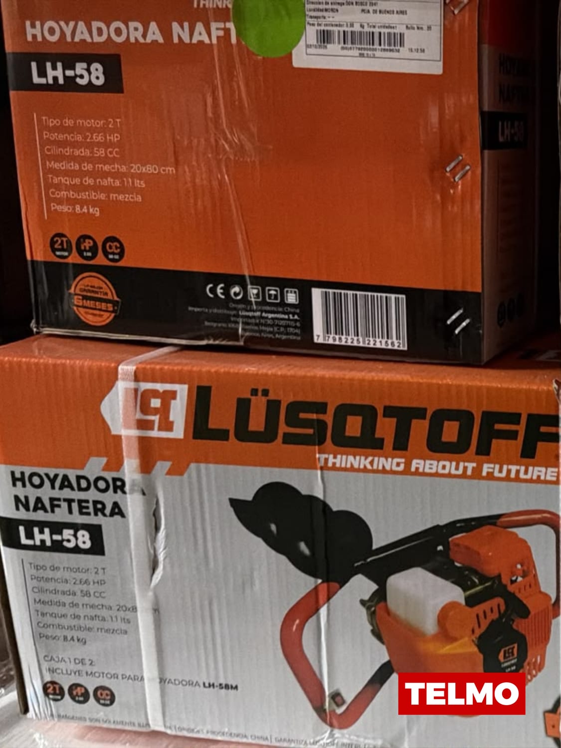 Hoyadora Naftera 58cc 2T 2,66HP + Mecha 20x80cm LH-58 - Lusqtoff , foto real