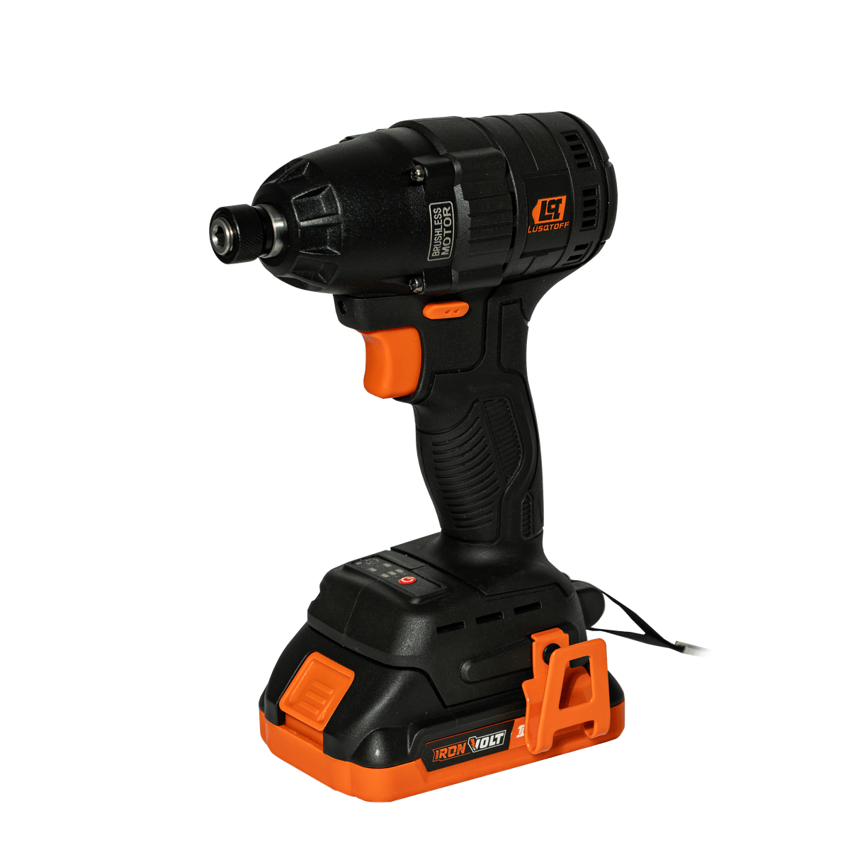 Atornillador Impacto Brushless 18V 260Nm 1/4" + 2 Baterías 2Ah + Cargador + Maletín Black Series LIL260-9BK - Lusqtoff