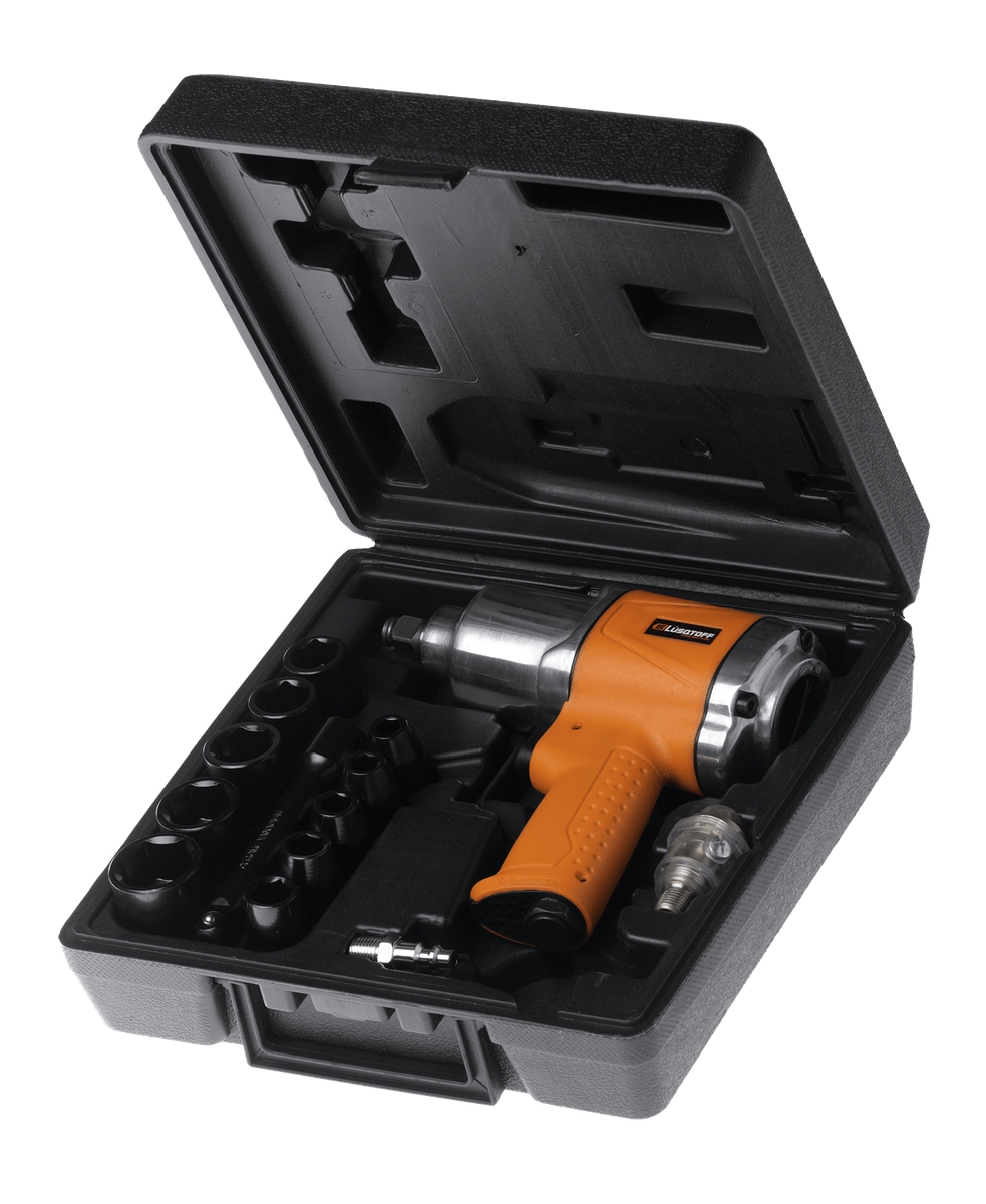 Llave de Impacto 1/2" 320Nm 900W 220V + 4 Bocallaves 17 19 21 23mm + Maletín LIL900-8 - Lusqtoff