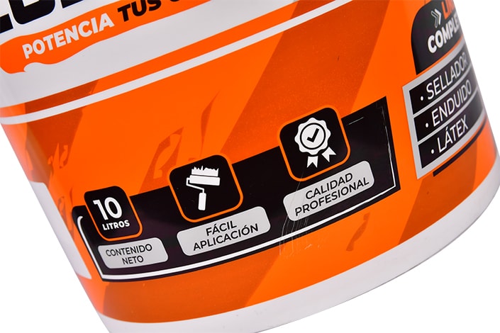 Látex Interior Exterior Mate 10 Litros LLEXT10-8 - Lusqtoff