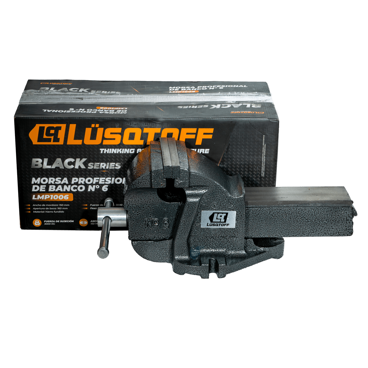 Morsa De Banco Profesional 6" Apertura 160mm LMP1006 - Lusqtoff