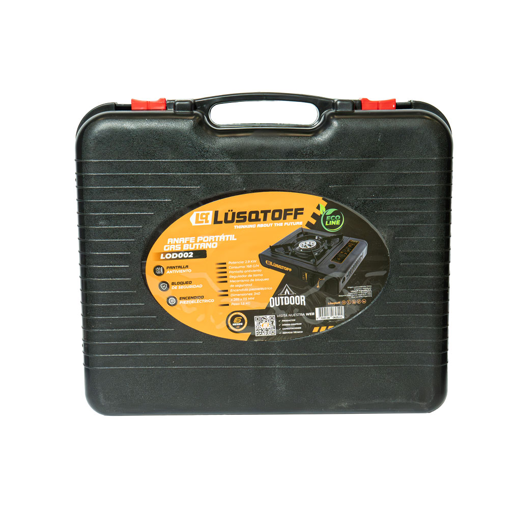 Anafe Portátil Gas Butano 2493kcal/h LOD002 - Lusqtoff
