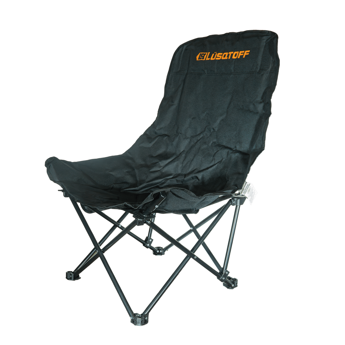 Silla Camping Plegable Moon Acero Oxford 600D 130kg Negra LOD017 - Lusqtoff
