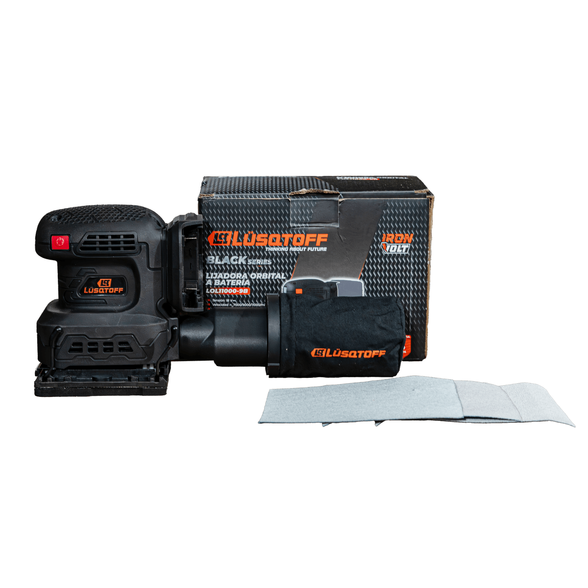 Lijadora Orbital A Batería 18V Brushless LOL11000-9B - Lusqtoff