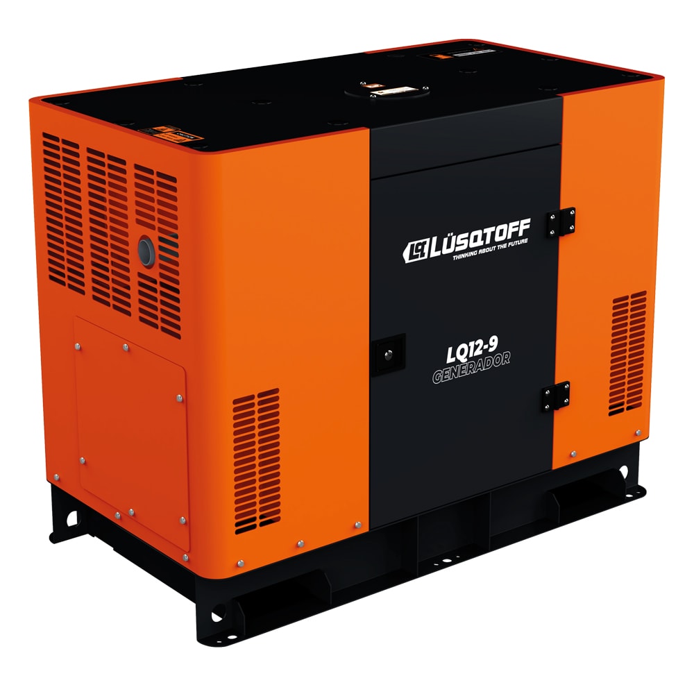 Generador Industrial Cabinado Insonorizado 12KVA Diesel LQ12-9 - Lusqtoff