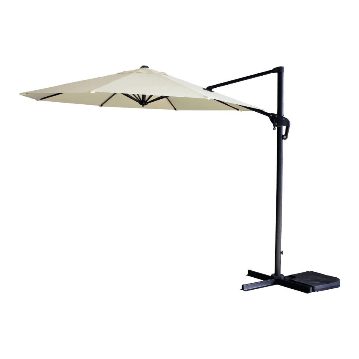 Sombrilla Con Pie 3m Blanca LQ50-04B - Lusqtoff