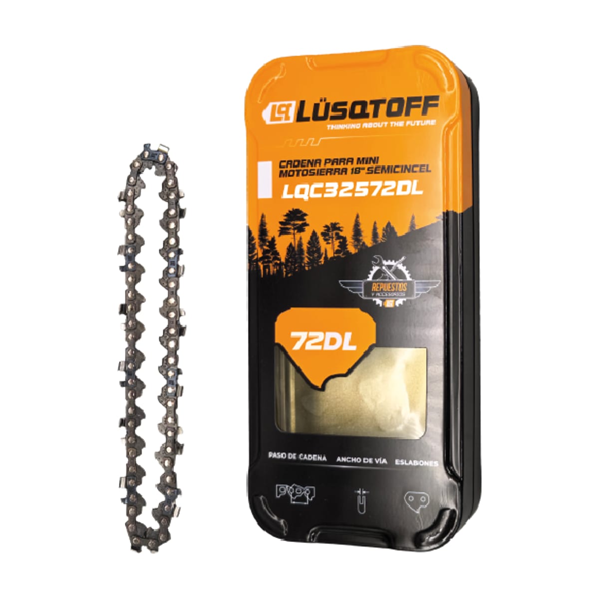 Cadena para Motosierra 18" .325 72DL LQC32572DL - Lusqtoff