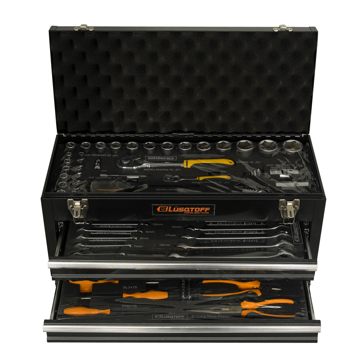 Gabinete Herramientas Metálico 80pzs LQCM132 - Lusqtoff