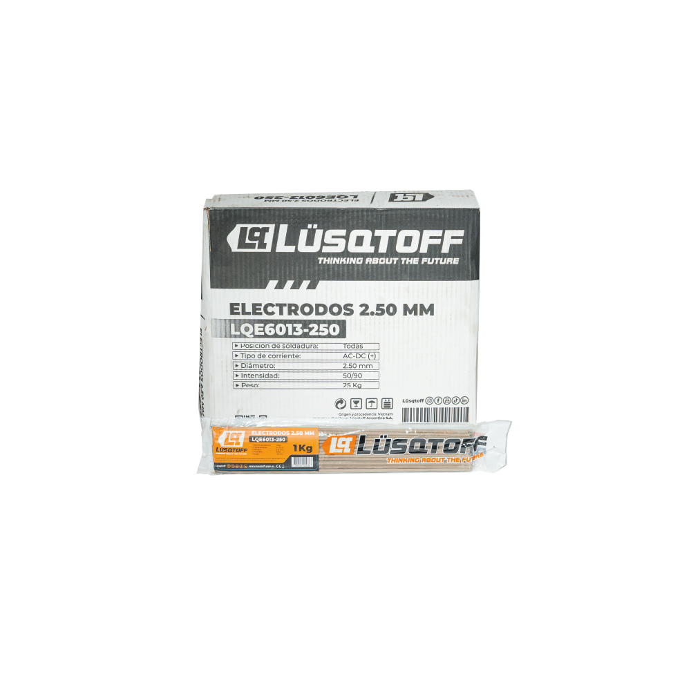 Caja Electrodos 6013 2.5mm 25kg LQE6013-250 - Lusqtoff