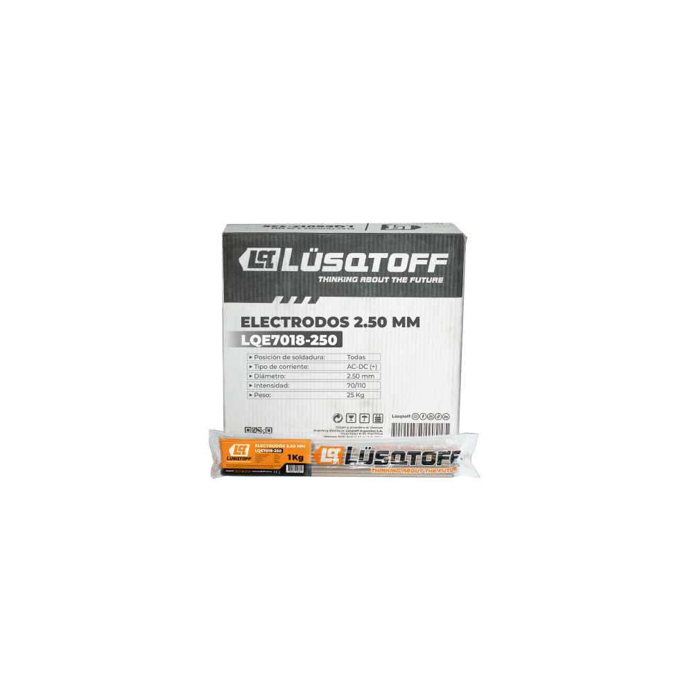 Caja Electrodos 7018 2.5mm 25kg LQE7018-250 - Lusqtoff