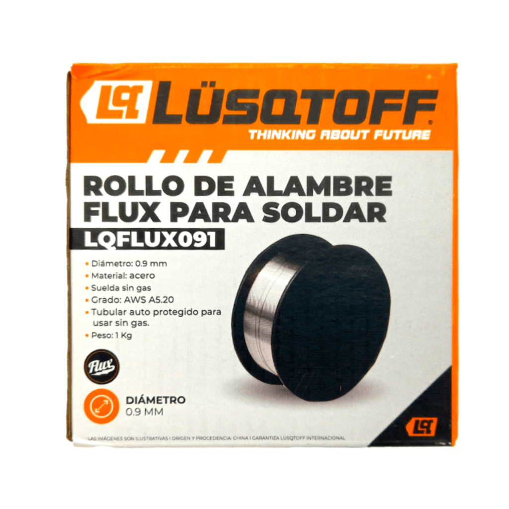 Alambre Flux Para Soldar 0.9mm x 1kg LQFLUX091 - Lusqtoff