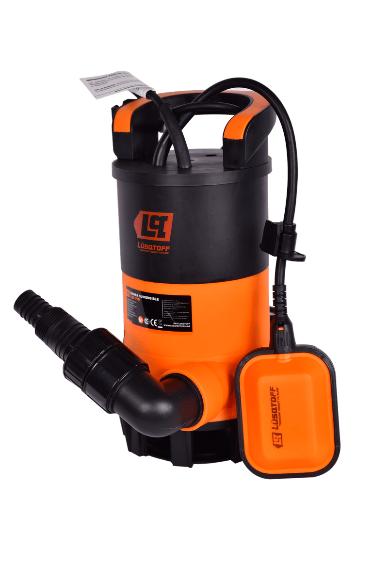 Bomba Sumergible 3en1 750W 1HP 200L/min Elevación 10m LSP-750 - Lusqtoff