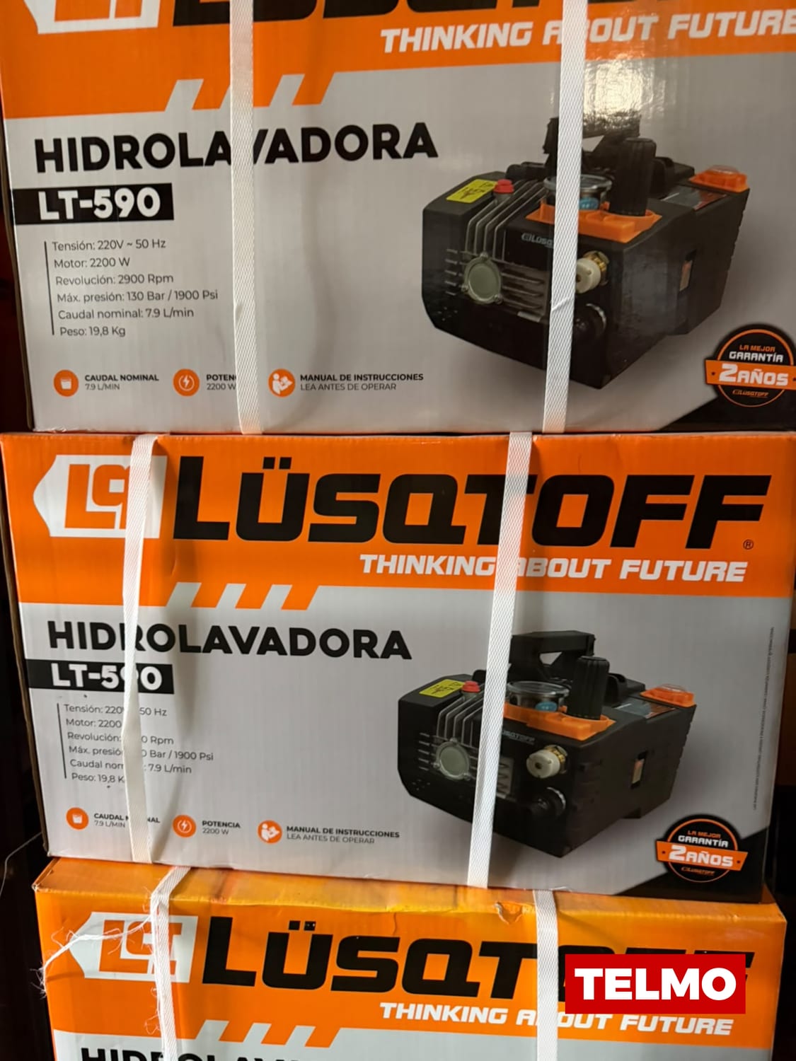 Hidrolavadora Eléctrica 2200W 130 Bar 1900 PSI 7,9 L/min LT-590 - Lusqtoff , foto real