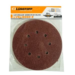 Lija Velcro 180mm Grano 60 x6 LVEL18060-9 - Lusqtoff