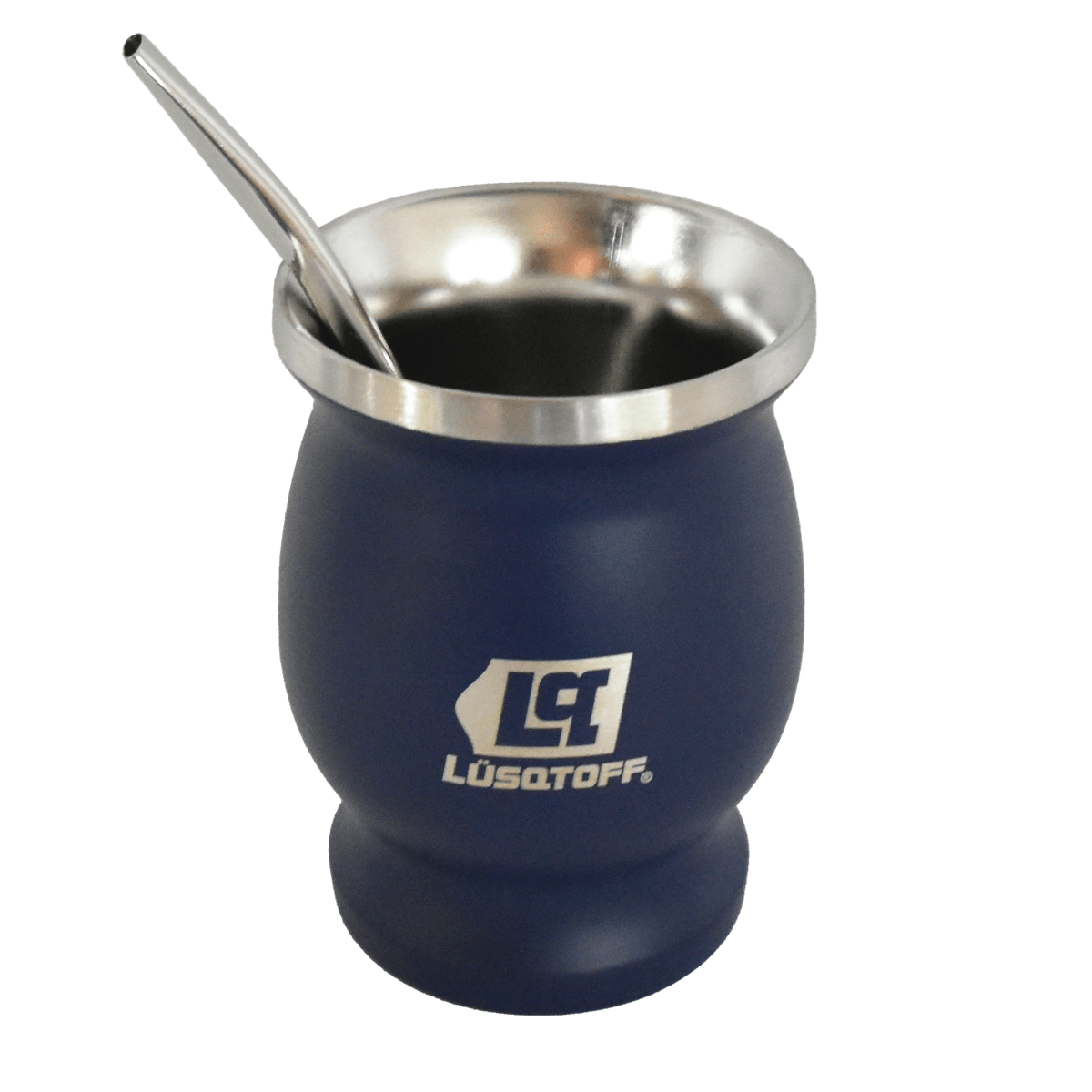 Mate Acero Inoxidable 300ml Azul Con Bombilla MATLA-8B - Lusqtoff