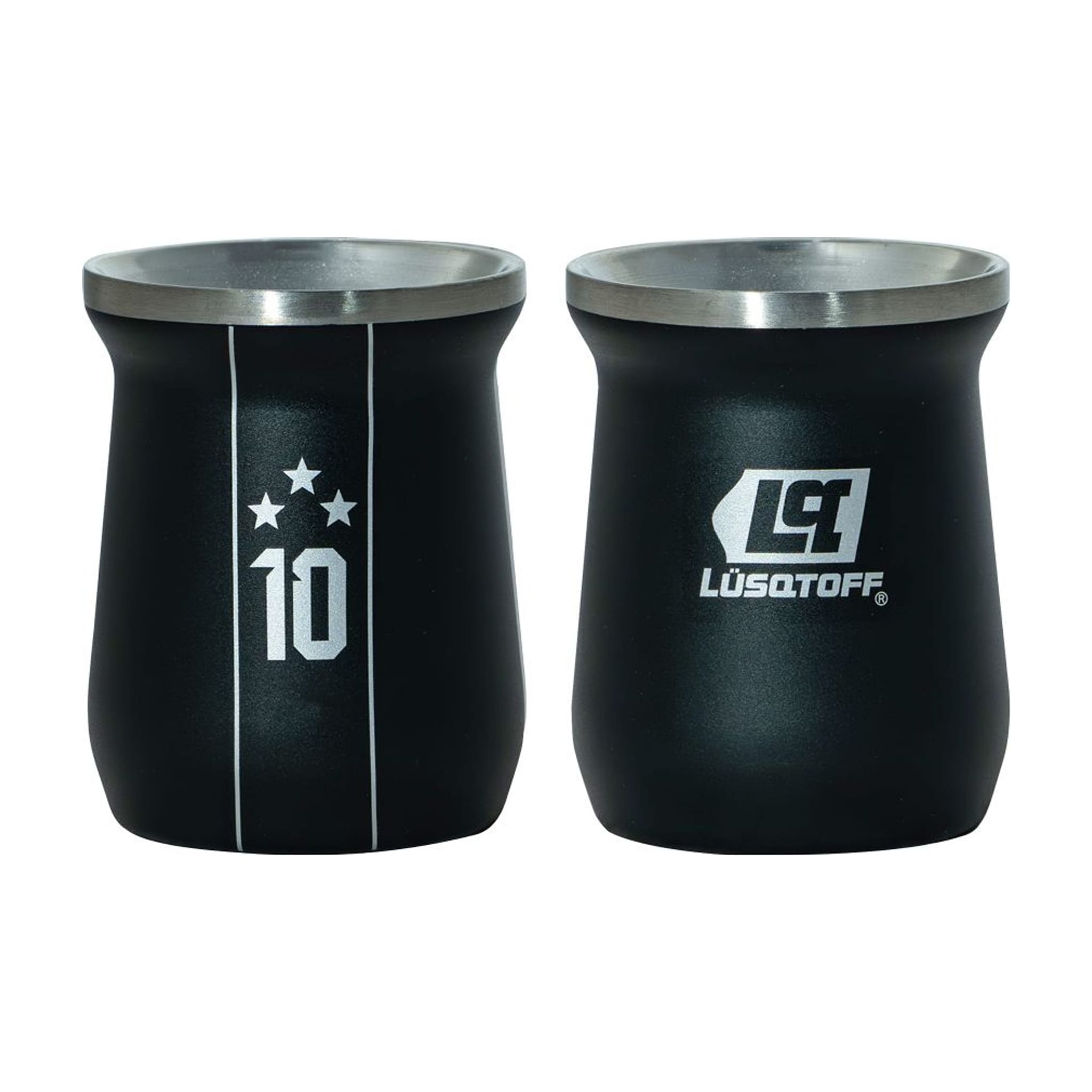 Mate Acero Inoxidable 300ml Negro 3 Estrellas MATLN3E-9 - Lusqtoff
