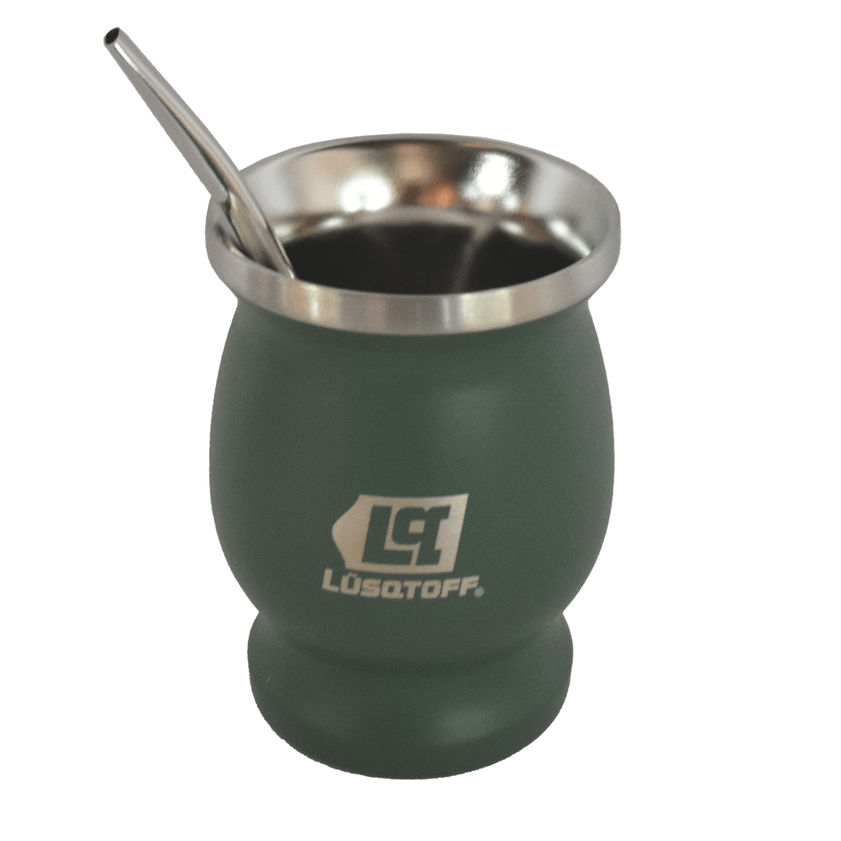 Mate Acero Inoxidable 300ml Verde Con Bombilla MATLV-8B - Lusqtoff