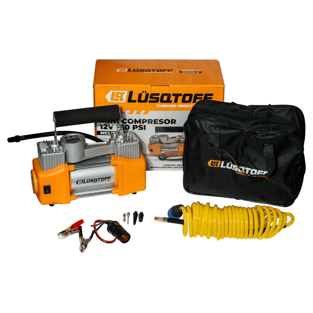 Mini Compresor 12V 150PSI 60L/min MCL150-8 - Lusqtoff