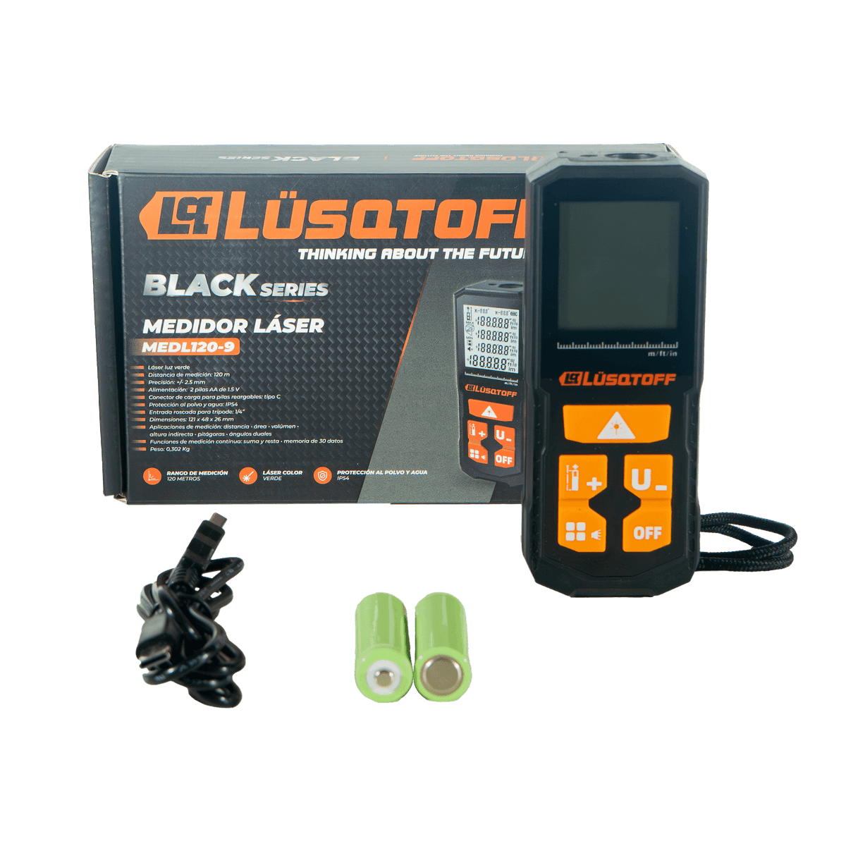 Medidor Láser 120M MEDL120-9 - Lusqtoff