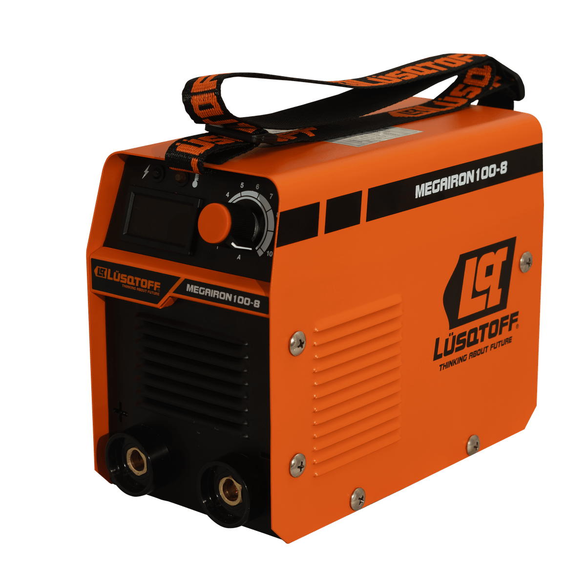 Soldadora Inverter 105A Electrodos 1.6-2.5mm + Máscara Fotosensible + 2 Escuadras Magnéticas MEGAIRON100-8 - Lusqtoff 