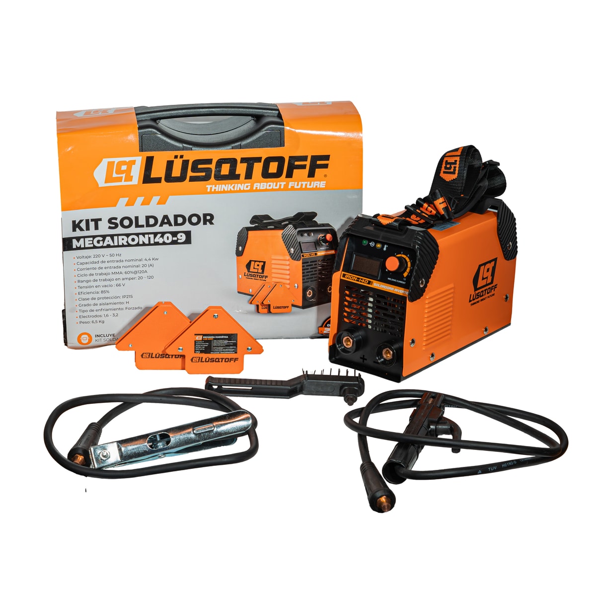 Mega Kit Soldador Inverter IRON-140 MEGAIRON140-9 - Lusqtoff