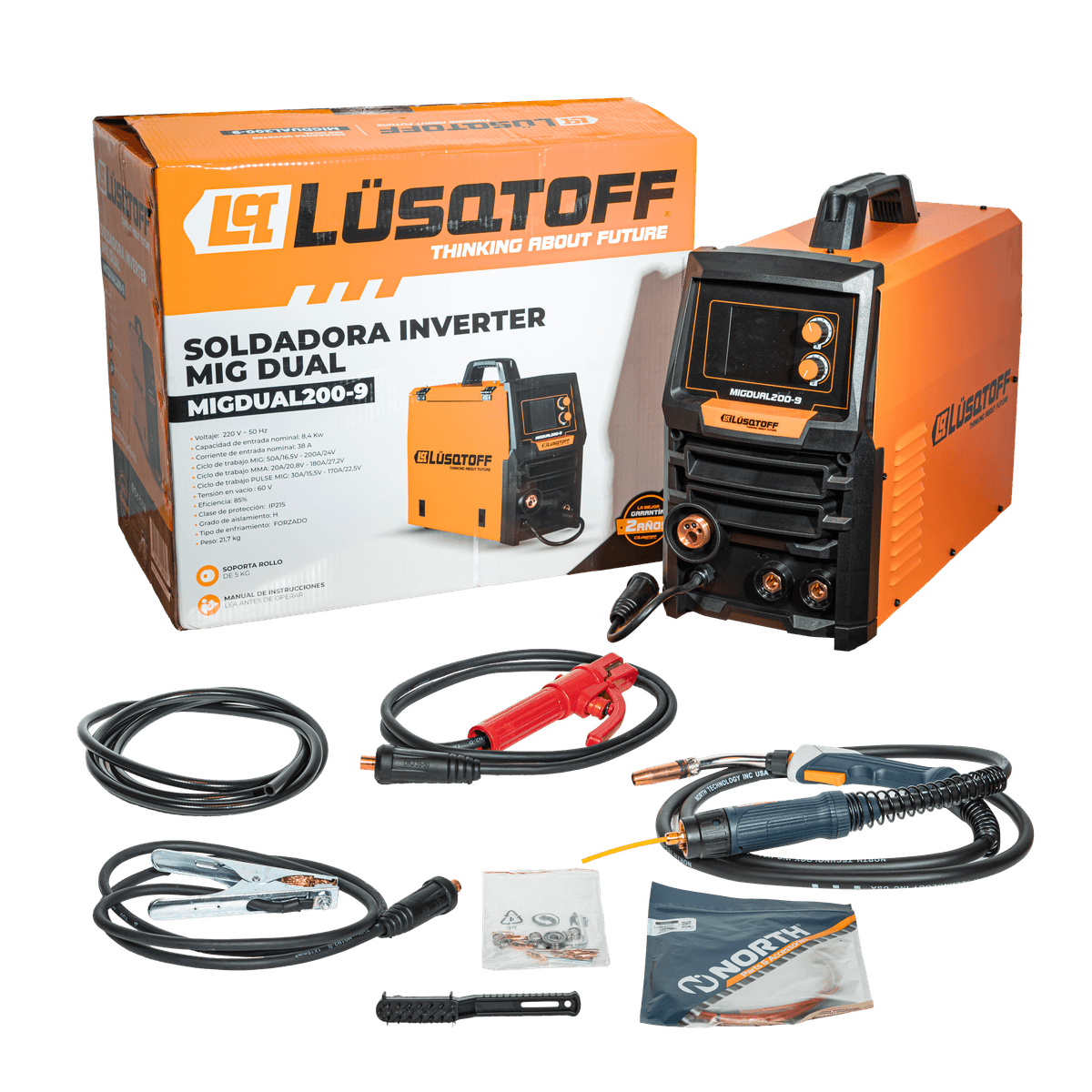 Soldadora Inverter MIG/MMA Dual 200A MIGDUAL200-9 - Lusqtoff