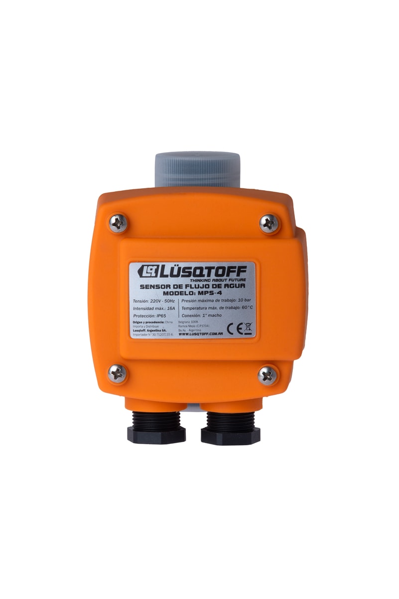 Sensor Flujo Agua 16A 10bar Conexión 1" IP65 MPS-4 - Lusqtoff
