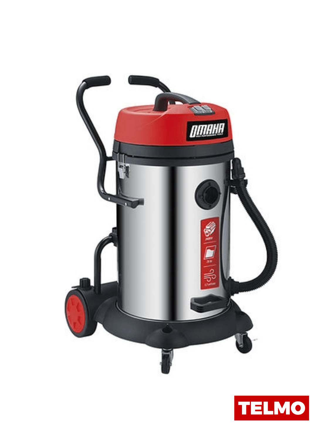 Aspiradora Industrial Sopladora Sólidos Líquidos 2400W 75L VP-20 - Omaha