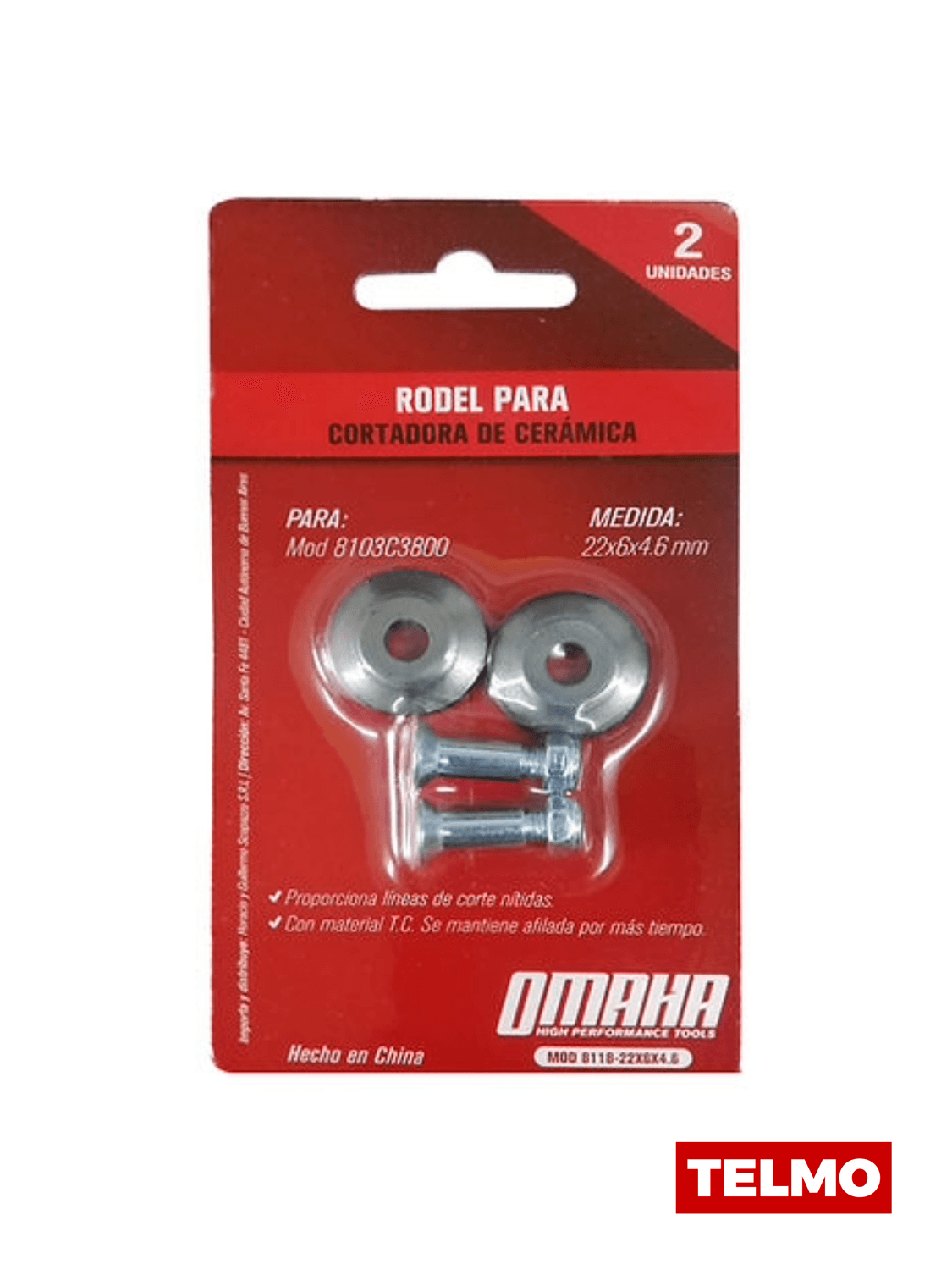 Rodel Para 8103C3800 Carburo Tungsteno 22x6x4.6mm 8118-22X6X4.6 - Omaha