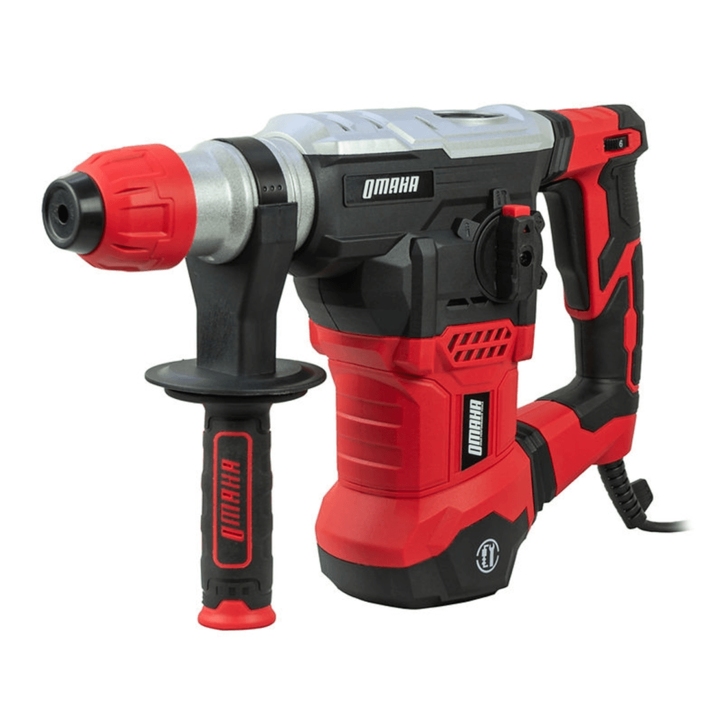 Rotomartillo Percutor SDS Plus 1500W 6J 32mm + Cinceles + Brocas + Maletín RM-32PLUS - Omaha