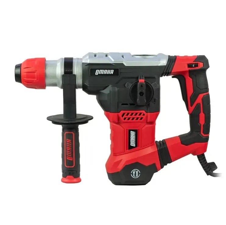 Rotomartillo SDS Plus 1500W 6J 32mm + 2 Cinceles Autoafilables + 3 Mechas 4 Filos IronX + Maletín RM-32PLUS SPECIAL - Omaha